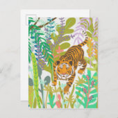 Jungle Roar - Tiger Postkarte (Vorne/Hinten)