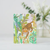 Jungle Roar - Tiger Postkarte (Stehend Vorderseite)