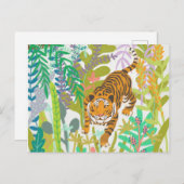 Jungle Roar - Tiger Postkarte (Vorne/Hinten)
