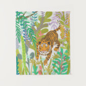 Jungle Roar - Tiger Wandteppich (Vorderseite)