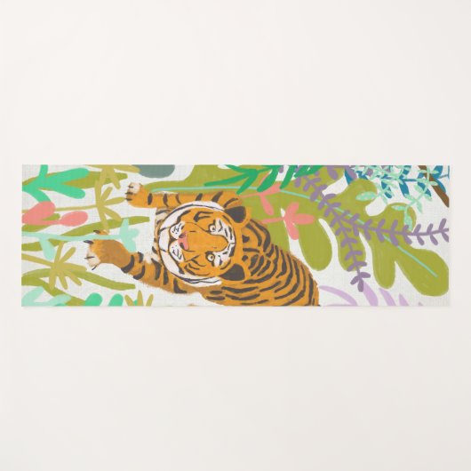 Jungle Roar - Tiger Yogamatte (Vorderseite (Horizontal))