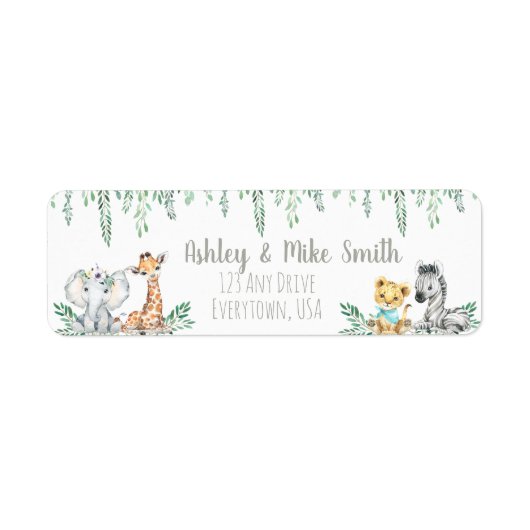 Jungle-Rücksendeadresse (Vorne)