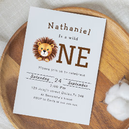 Jungle Safari 1. Geburtstag Party Einladung
