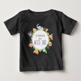 Jungle Safari 1. Geburtstag Party Wild One Baby T-shirt