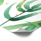 Jungle Safari 1. Geburtstag Party Willkommenspende Poster (Ecke)