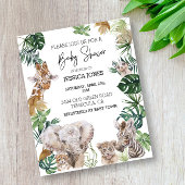 Jungle Safari Afrikanische Babys Tropischer Hausha