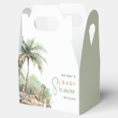 Jungle Safari Animals Adventure Baby Dusche Geschenkschachtel (Geöffnet)