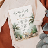 Jungle Safari Animals Adventure erwartet Baby Show Einladung