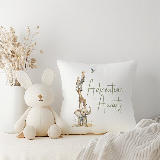 Jungle Safari Animals Adventure erwartet Kissen