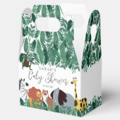 Jungle Safari Animals Baby Dusche Geschenkschachtel (Geöffnet)