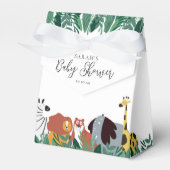 Jungle Safari Animals Baby Dusche Geschenkschachtel (Vorderseite)