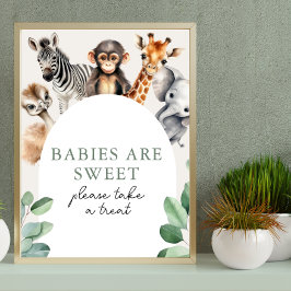 Jungle Safari Animals Baby Dusche Nehmen Sie eine Poster