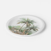 Jungle Safari Animals Baby Dusche Pappteller (Schrägansicht)