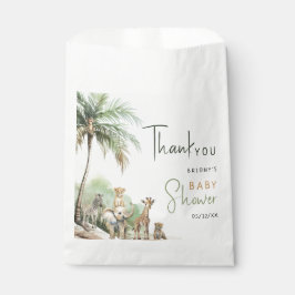 Jungle Safari Animals Baby Dusche Vielen Dank Geschenktütchen
