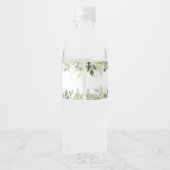 Jungle Safari Animals Baby Dusche Wasserflaschenetikett (Rückseite)