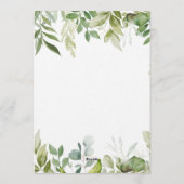 Jungle Safari Animals Baby Shower Einladung (Rückseite)