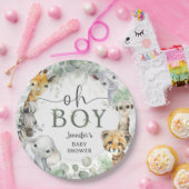Jungle Safari Animals Baby Shower Oh Boy Pappteller (Party)