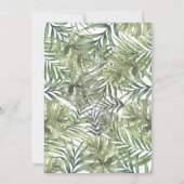 Jungle Safari Animals Boy Birthday Einladung (Rückseite)