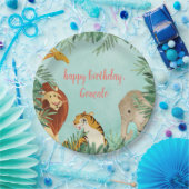 Jungle Safari Animals Kids Birthday Party Toddler Pappteller (Party)