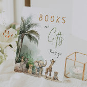 Jungle Safari Animals Kinderdusche Bücher und Gesc Sockelschild