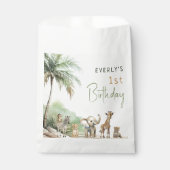 Jungle Safari Animals Kindergeburtstag Party Geschenktütchen (Vorderseite)
