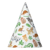 Jungle Safari Animals Kindergeburtstag Partyhütchen (Links)