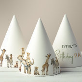 Jungle Safari Animals Kindergeburtstag Partyhütchen