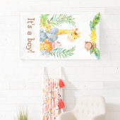 Jungle Safari Animals Niedlich Es ist eine Kinderd Banner (Insitu)
