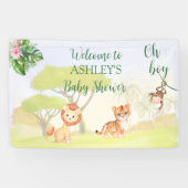 Jungle Safari Animals Oh Boy Baby Dusche Banner (Horizontal)