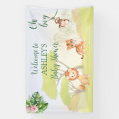 Jungle Safari Animals Oh Boy Baby Dusche Banner (Vertikal)