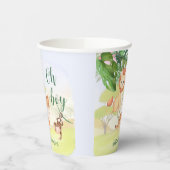 Jungle Safari Animals Oh Boy Baby Dusche Pappbecher (Links)