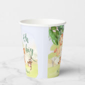 Jungle Safari Animals Oh Boy Baby Dusche Pappbecher (Rechts)