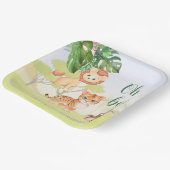 Jungle Safari Animals Oh Boy Baby Dusche Pappteller (Gewinkelt)