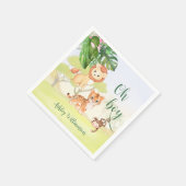 Jungle Safari Animals Oh Boy Baby Dusche Serviette (Ecke)