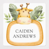 Jungle Safari Animals School Etiketten (Design 2)