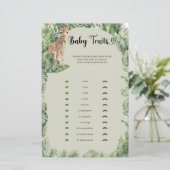 Jungle Safari Animals Tropical Baby Tracks Spiel (Stehend Vorderseite)