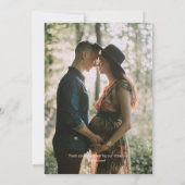 Jungle Safari Animals Vertical Baby Dusche Foto Dankeskarte (Rückseite)