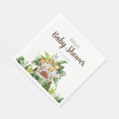 Jungle Safari Baby Animals Baby Dusche Serviette (Ecke)