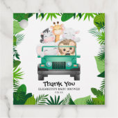 Jungle Safari Baby Animals Vielen Dank Geschenkanhänger (Vorderseite)
