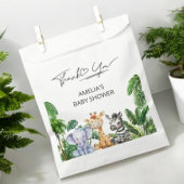 Jungle Safari Baby Danke Tiere, Tropical Geschenktütchen