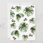 Jungle Safari Baby Dusche Einladung (Rückseite)