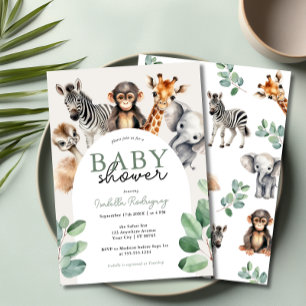 Jungle Safari Baby Dusche Einladung
