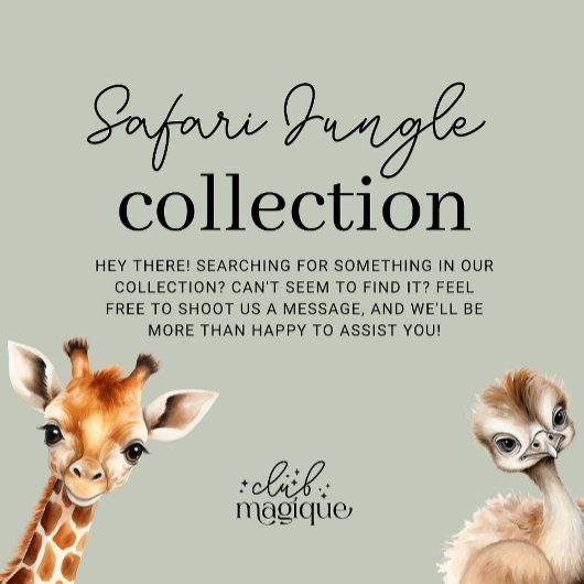 Jungle Safari Baby Dusche Einladung