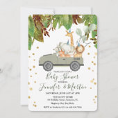 Jungle Safari Baby Dusche Einladung (Vorderseite)
