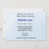 Jungle/Safari Baby Dusche Einladungen (Rückseite)