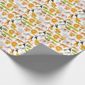 Jungle Safari Baby Dusche Geschenkpapier (Ecke)