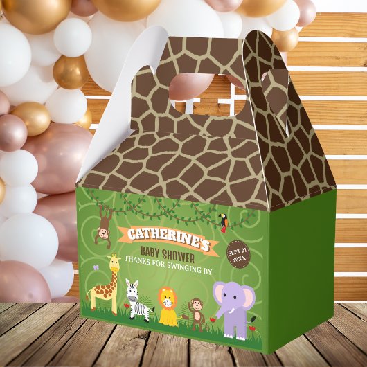 Jungle Safari Baby Dusche Geschenkschachtel