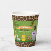 Jungle Safari Baby Dusche Pappbecher (Vorderseite)