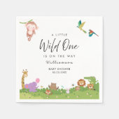 Jungle Safari Baby Dusche Serviette (Vorderseite)