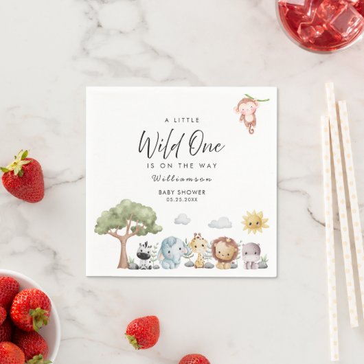 Jungle Safari Baby Dusche Serviette (Beispiel)